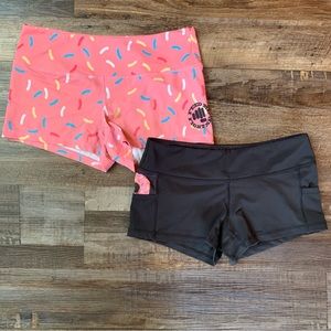 NEW! Feed Me Fight Me spandex shorts
